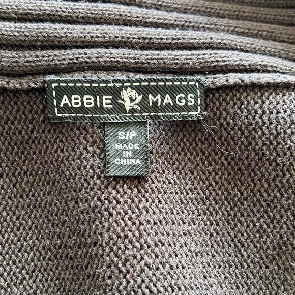 𝅺ABBIE Mags Open Front Cardigan Brown - Picture 6 of 8